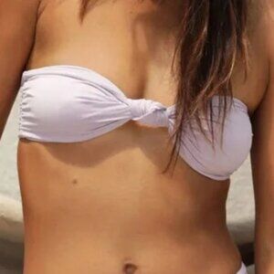 Stone Fox Swim Lele Bandeau Bikini Top Orchid Petal XL